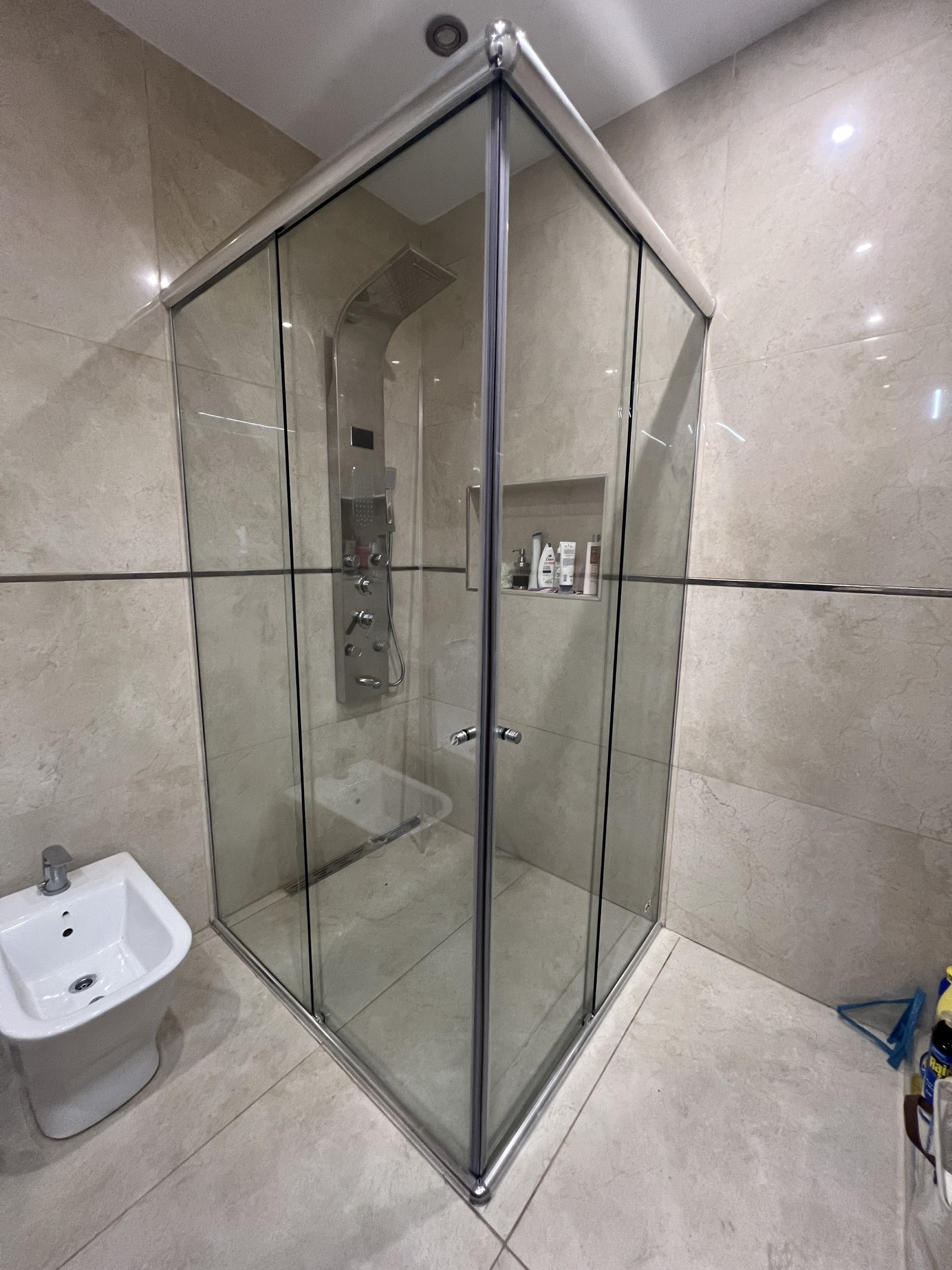 Mampara esquinero corrediza