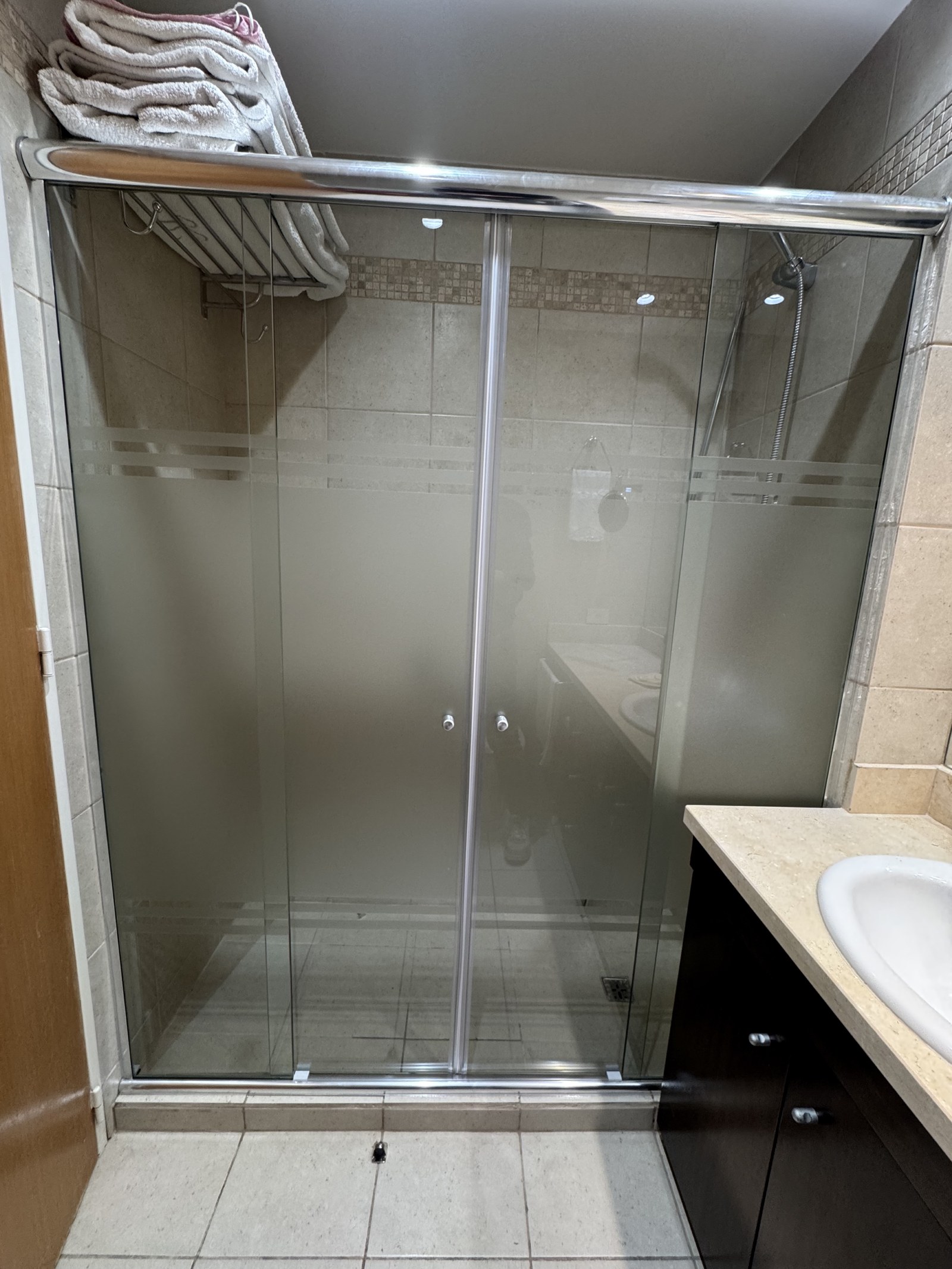 Mampara frontal corrediza