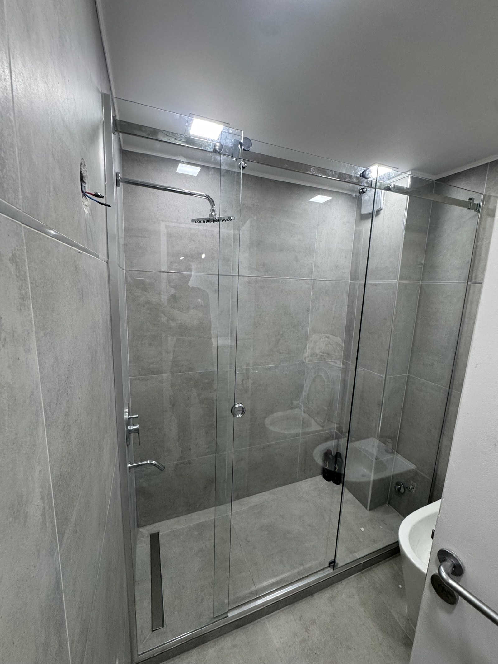 Mampara frontal steel corrediza